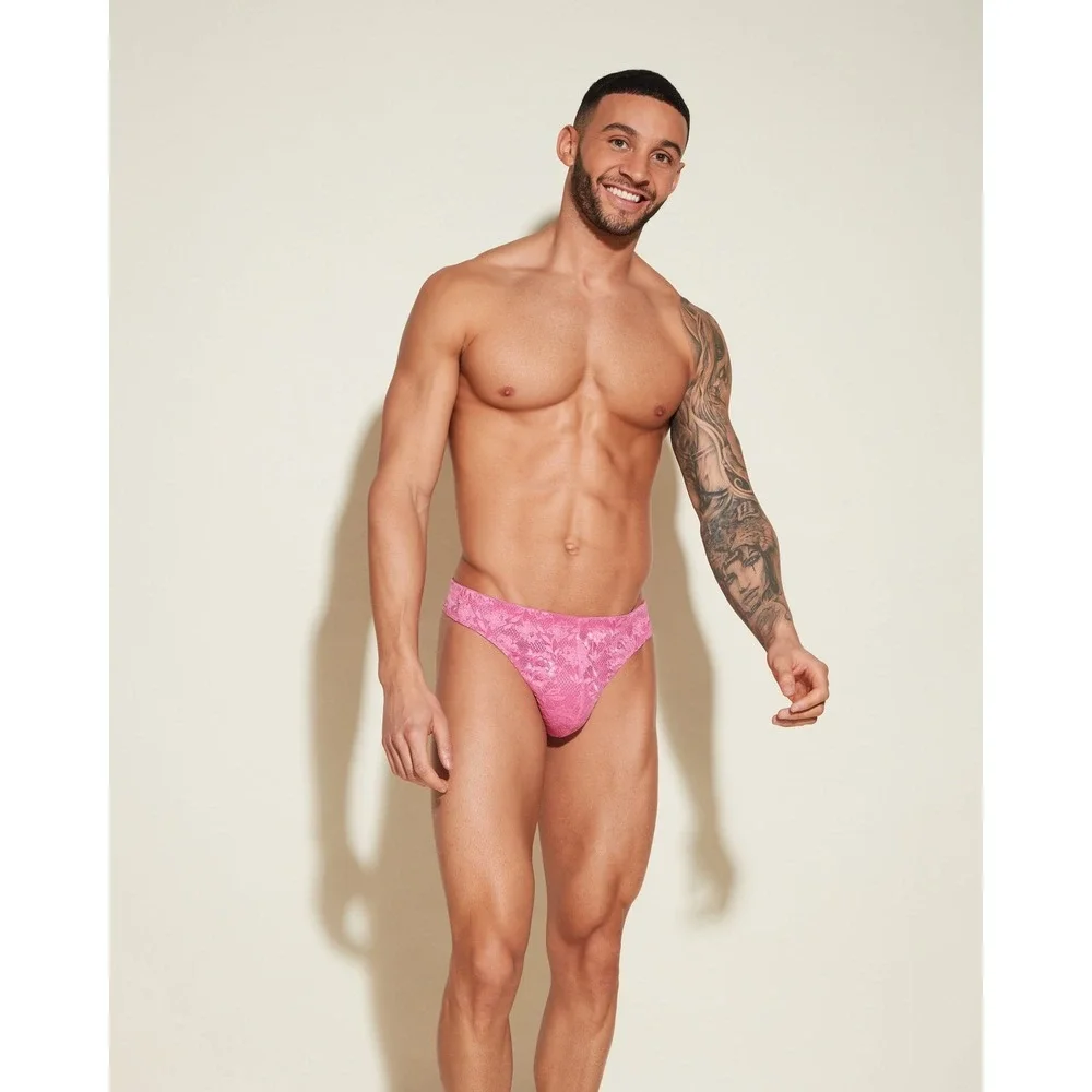 Cosabella Never Say Never Men's Classic G-String Rani Pink XL NWT